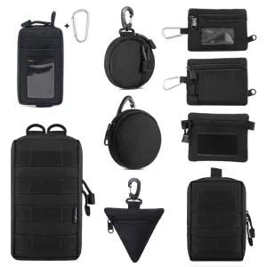 1000D Tactical EDC Pouch Wallet Bag Portable Key Coin Purse Waist Fanny Pack Earphone