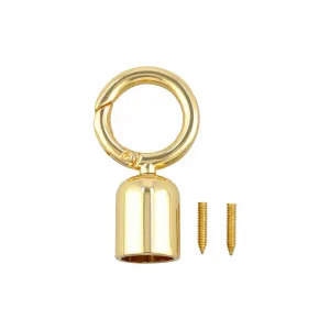 1/2" Gold, Tassel Cover with Spring Gate, Zinc Alloy, #P-2969-GOLD