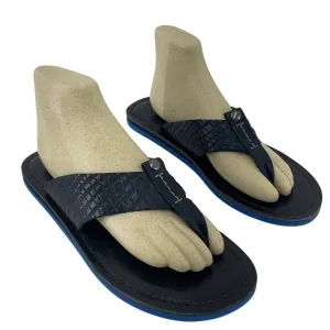 1968 Black Men's Summer Flip Flops Size 8 Synthetic Preowned