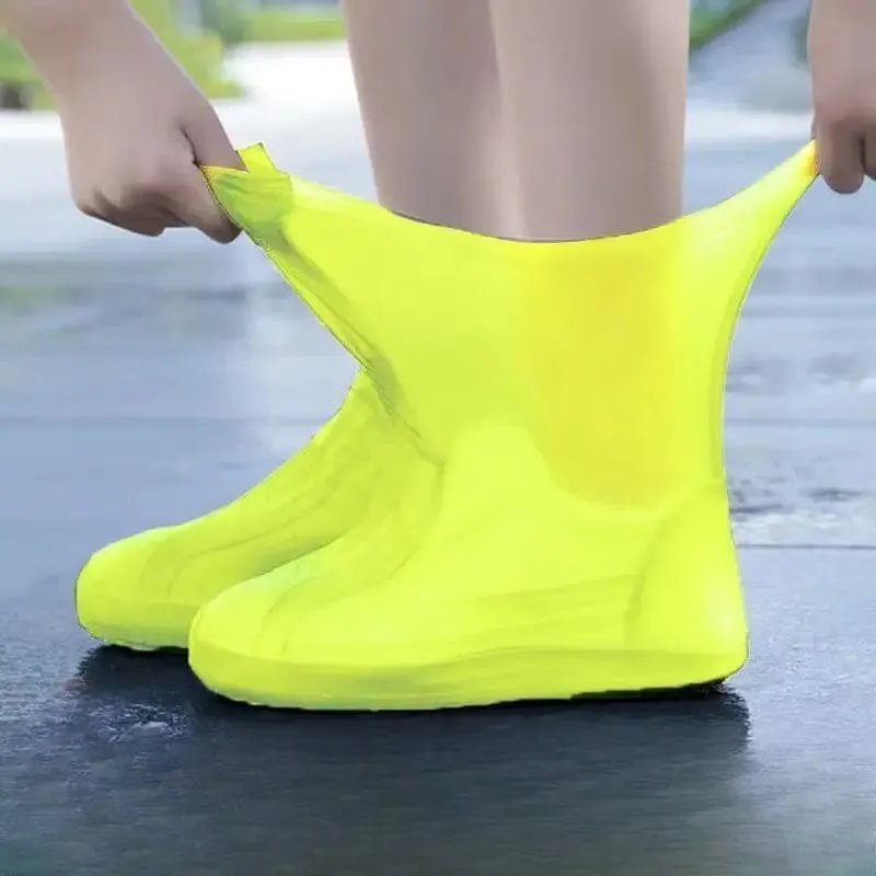 3-Pairs: Outdoor Latex Rain Boots Waterproof Shoe Cover