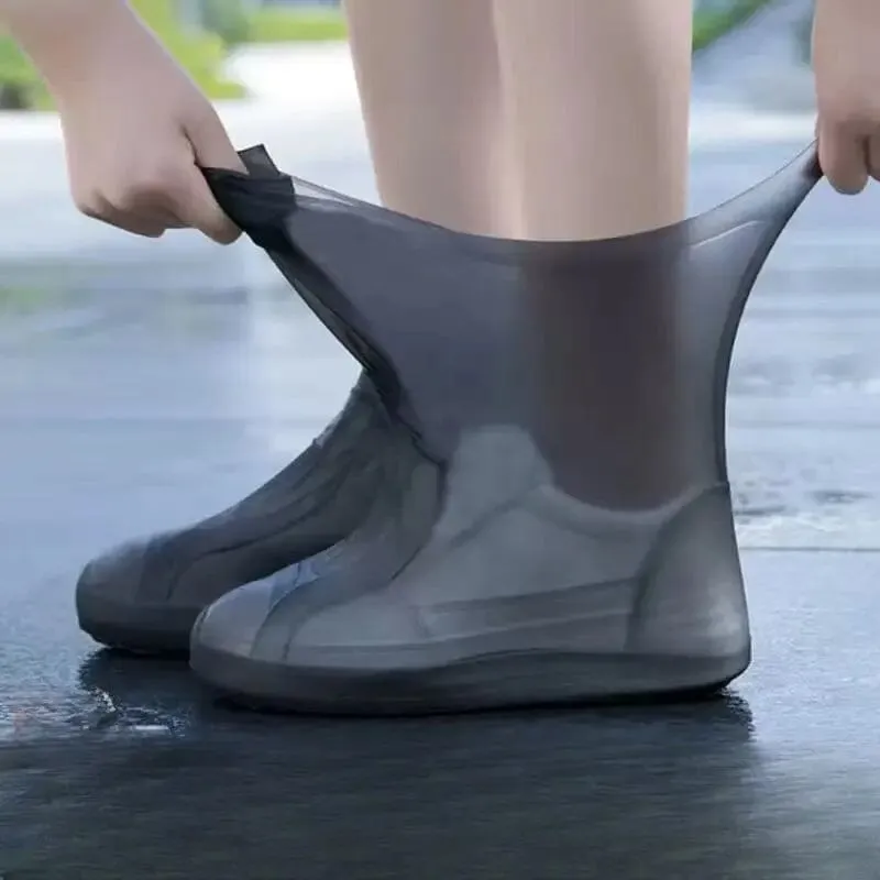 3-Pairs: Outdoor Latex Rain Boots Waterproof Shoe Cover