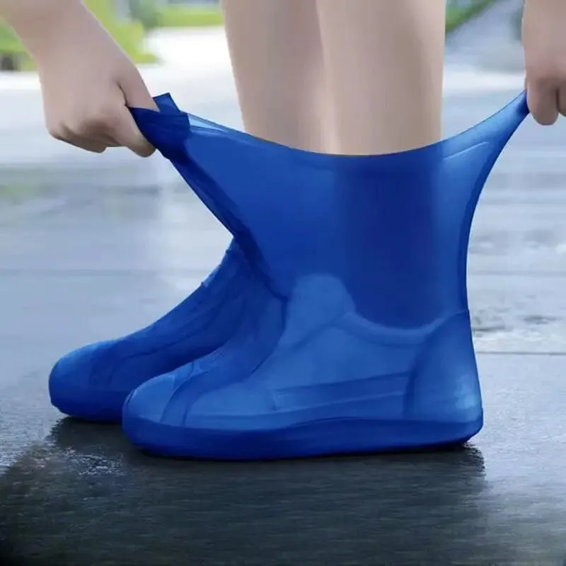 3-Pairs: Outdoor Latex Rain Boots Waterproof Shoe Cover