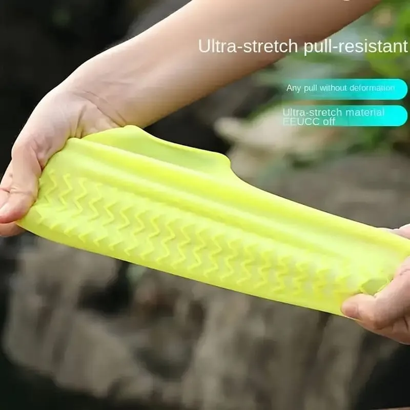 3-Pairs: Outdoor Latex Rain Boots Waterproof Shoe Cover