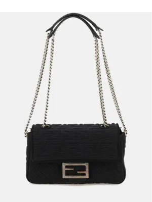 3D texture FF fabric baguette chain mini bag 8BR793AHW5 F1F2E STK