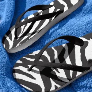 65 MCMLXV Unisex Zebra Animal Print Flip-Flops