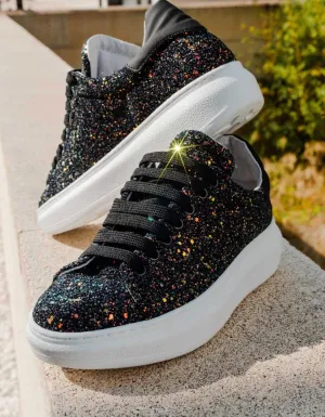AMAZING Black or Gold Glitter Sneakers [Pre-Order]