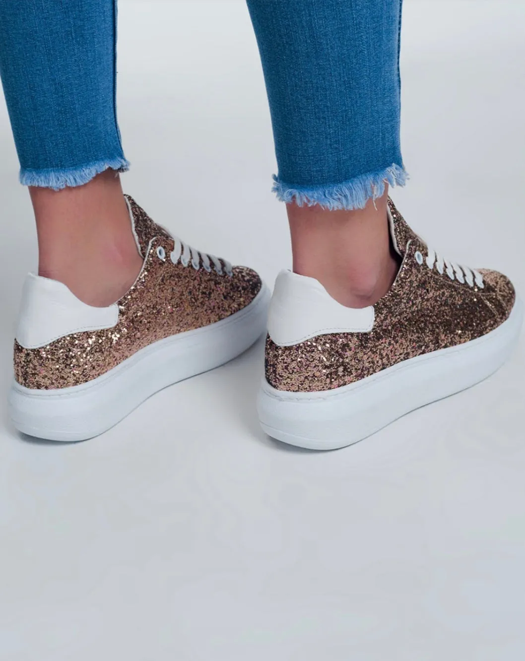 AMAZING Black or Gold Glitter Sneakers [Pre-Order]