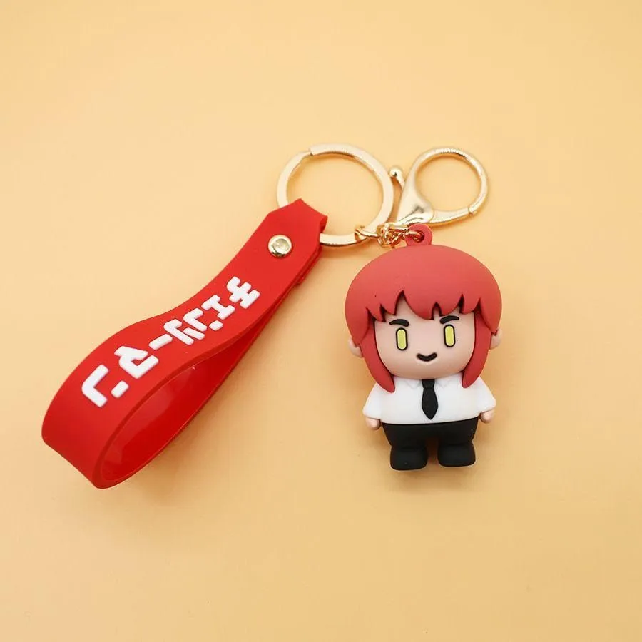 Anime Keychain With Hook & Strap | Mak-ima Orange Keychain