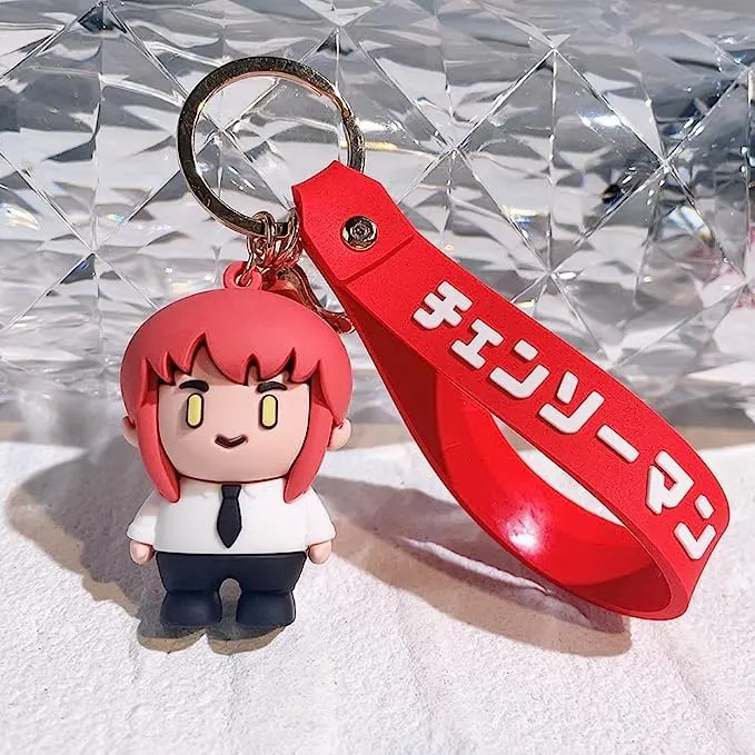 Anime Keychain With Hook & Strap | Mak-ima Orange Keychain