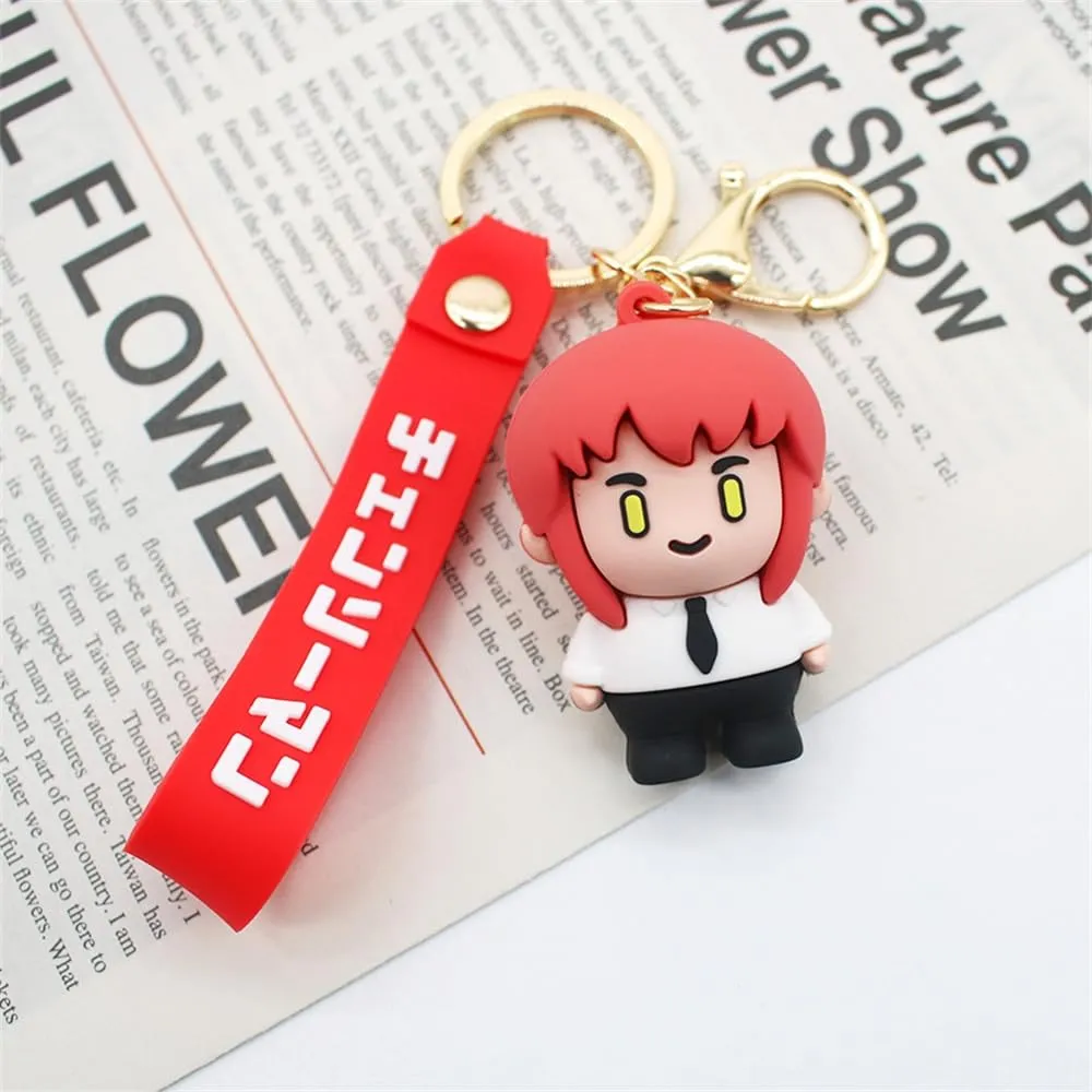 Anime Keychain With Hook & Strap | Mak-ima Orange Keychain