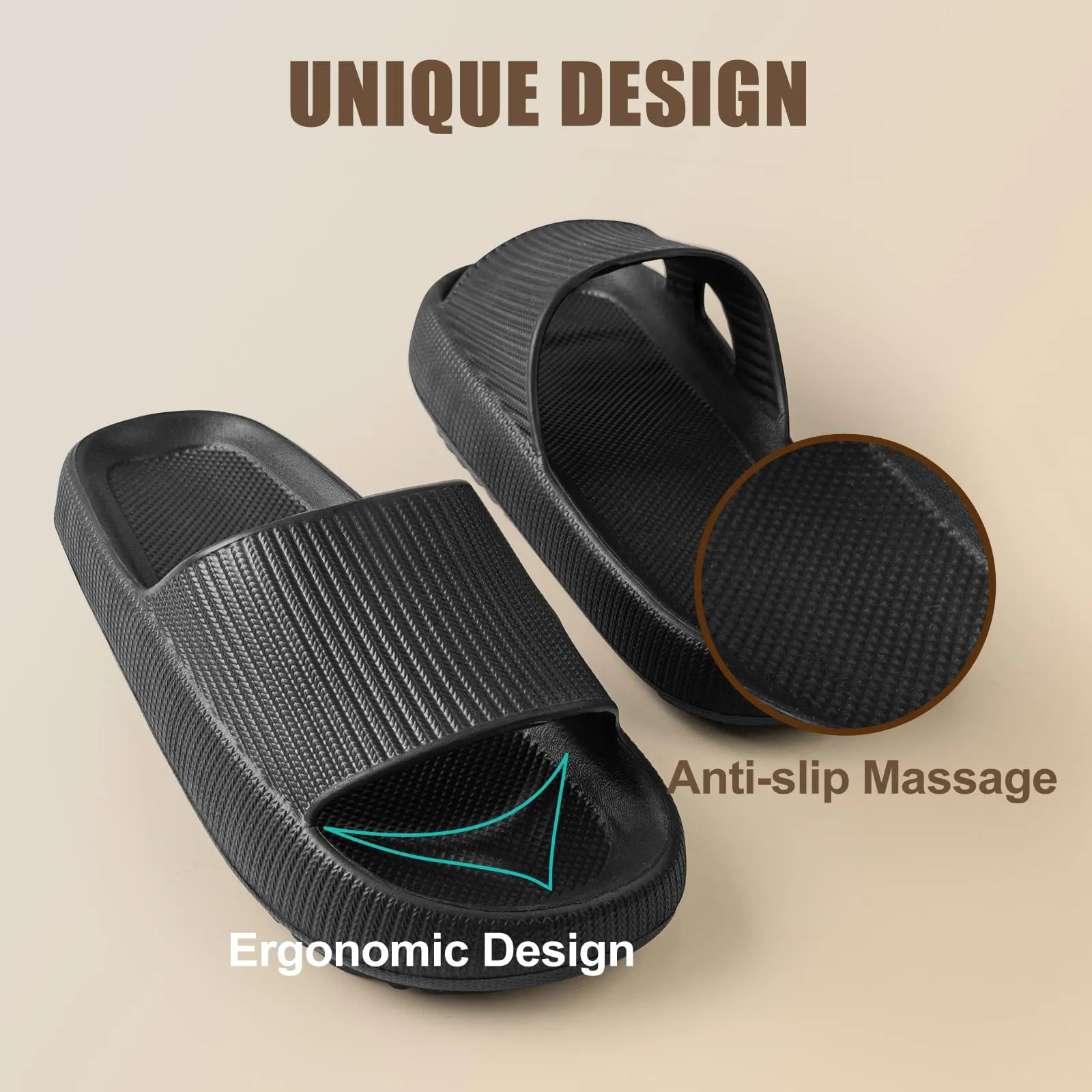 ATHMILE Cloud Pillow Slippers for Indoor Outdoor