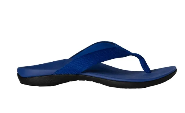 Axign Premium Orthotic Flip Flops with Arch Support – Navy Blue (Womens)
