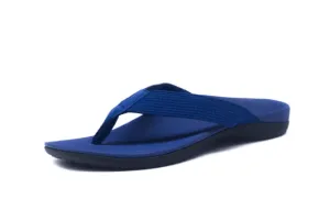 Axign Premium Orthotic Flip Flops with Arch Support – Navy Blue (Womens)