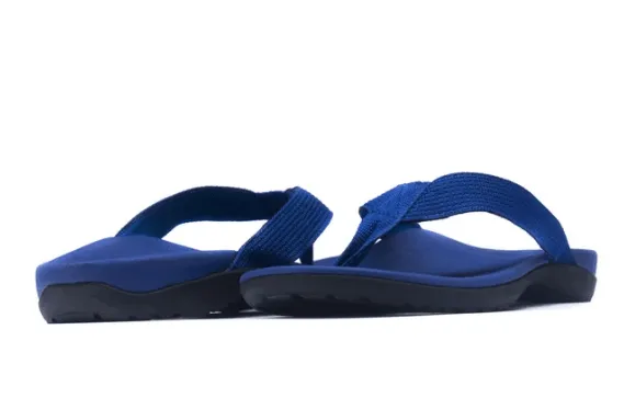 Axign Premium Orthotic Flip Flops with Arch Support – Navy Blue (Womens)