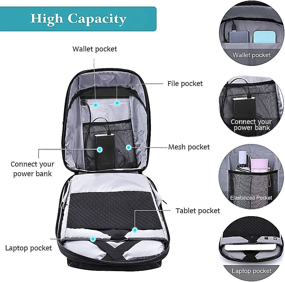 Backpack LED Full-Colour Screen Travel Laptop waterproof bag for bikers and outdoor promotions