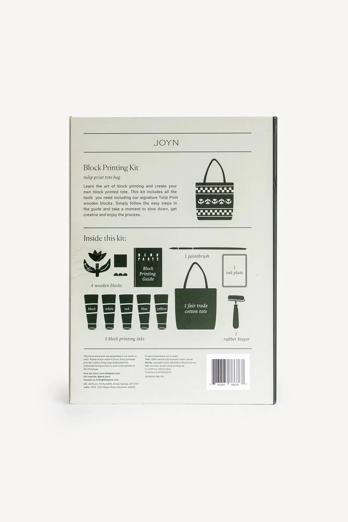 Block Printing Tote Kit