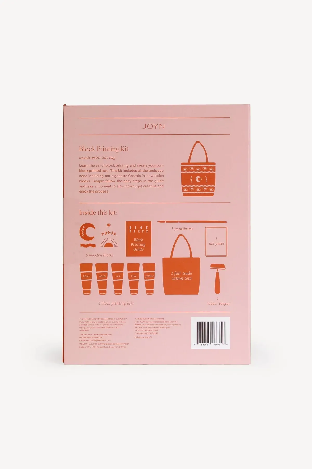 Block Printing Tote Kit
