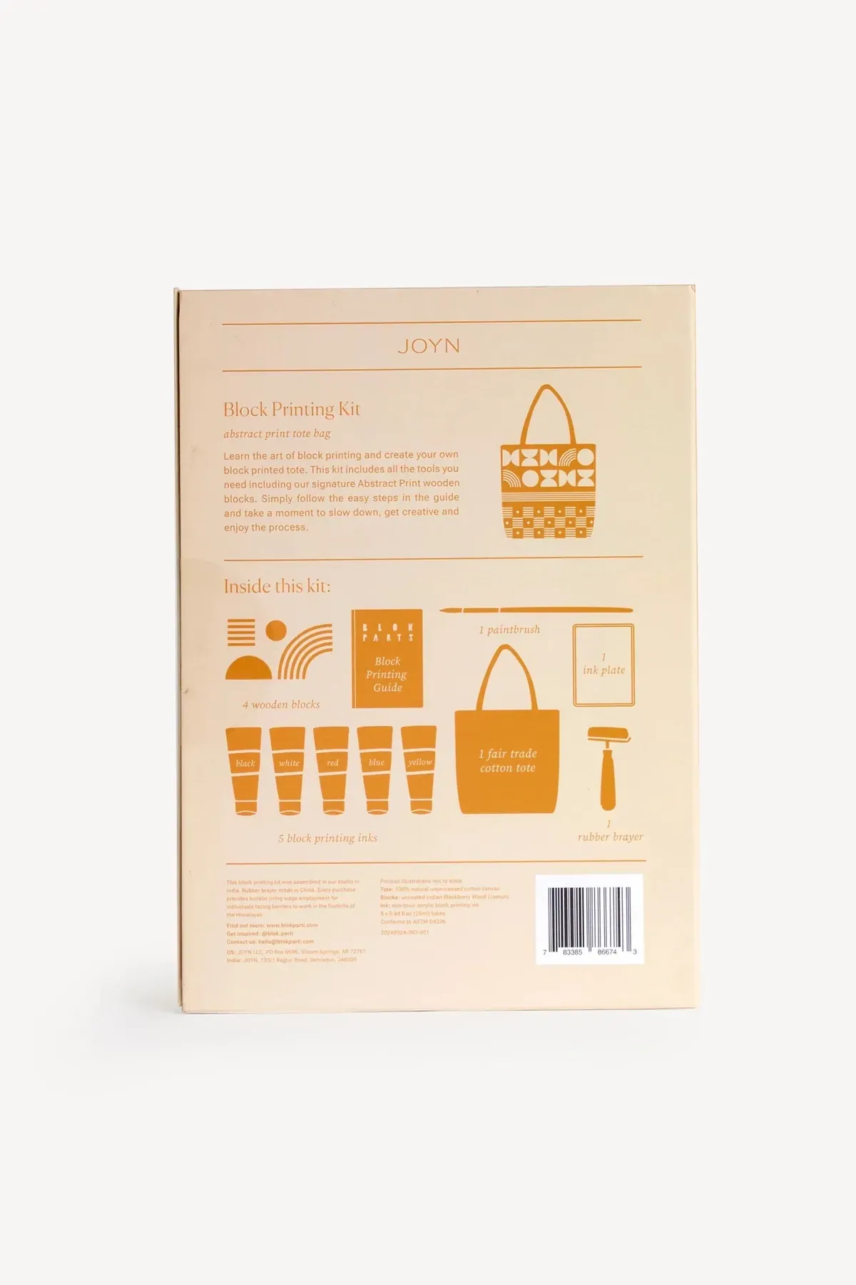 Block Printing Tote Kit
