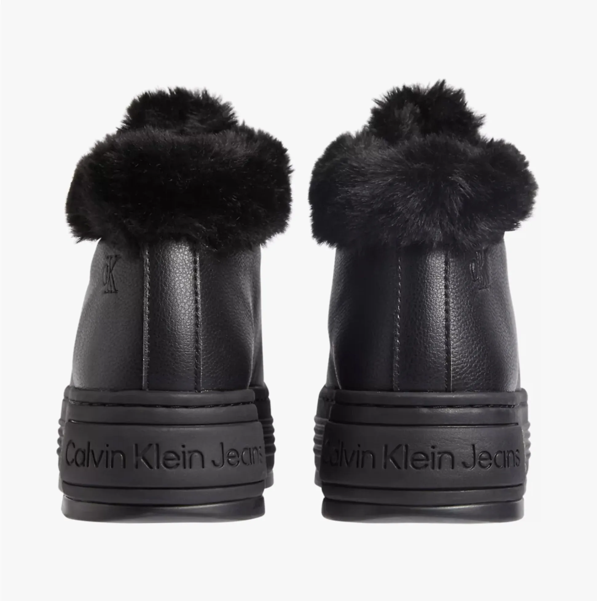 BOLD PLATFORM LOW LACE UP Womens Trainers Triple Black