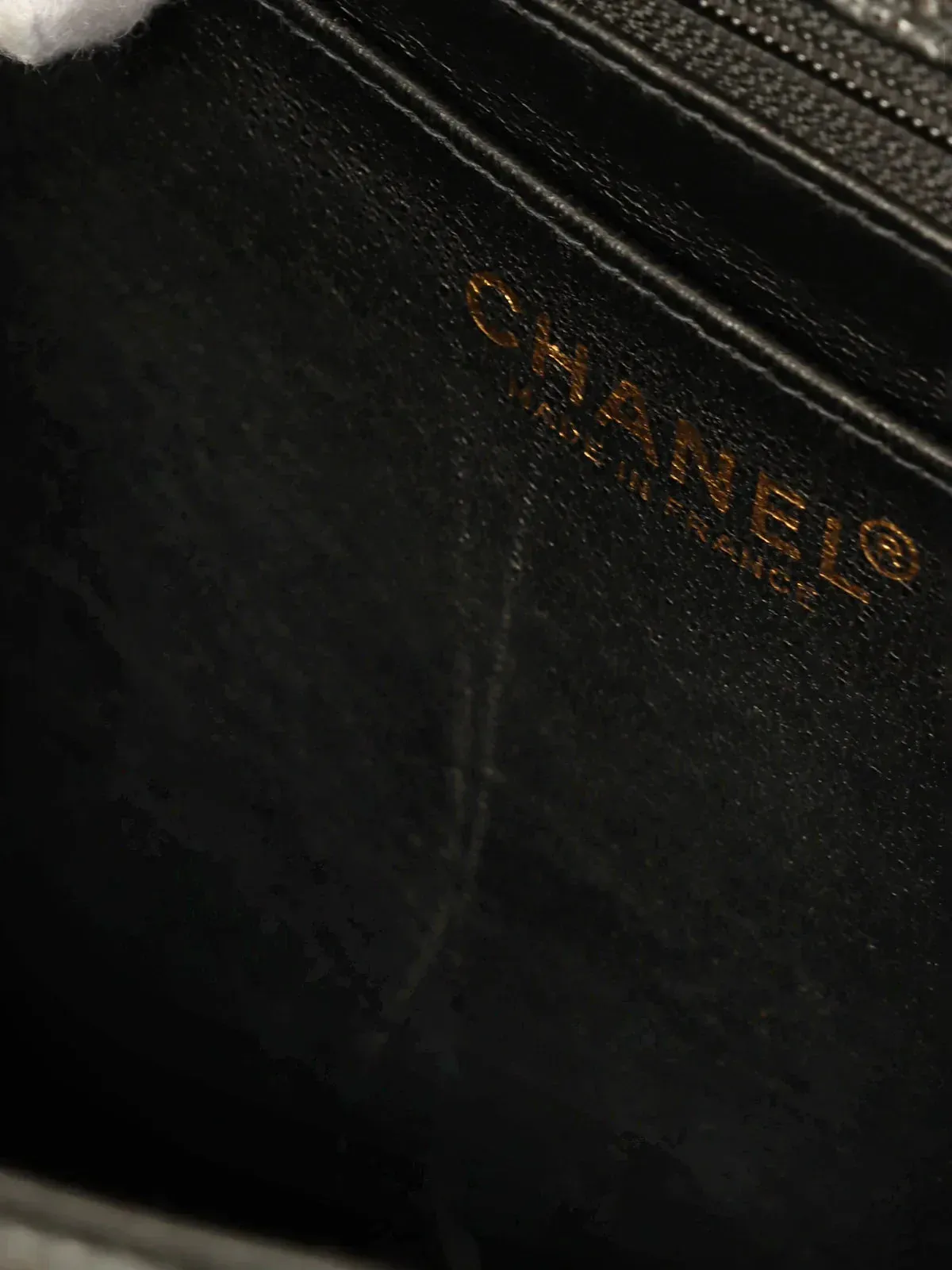 CHANEL Around 2001 Made Caviar Skin Turn-Lock Top Handle Bag Black