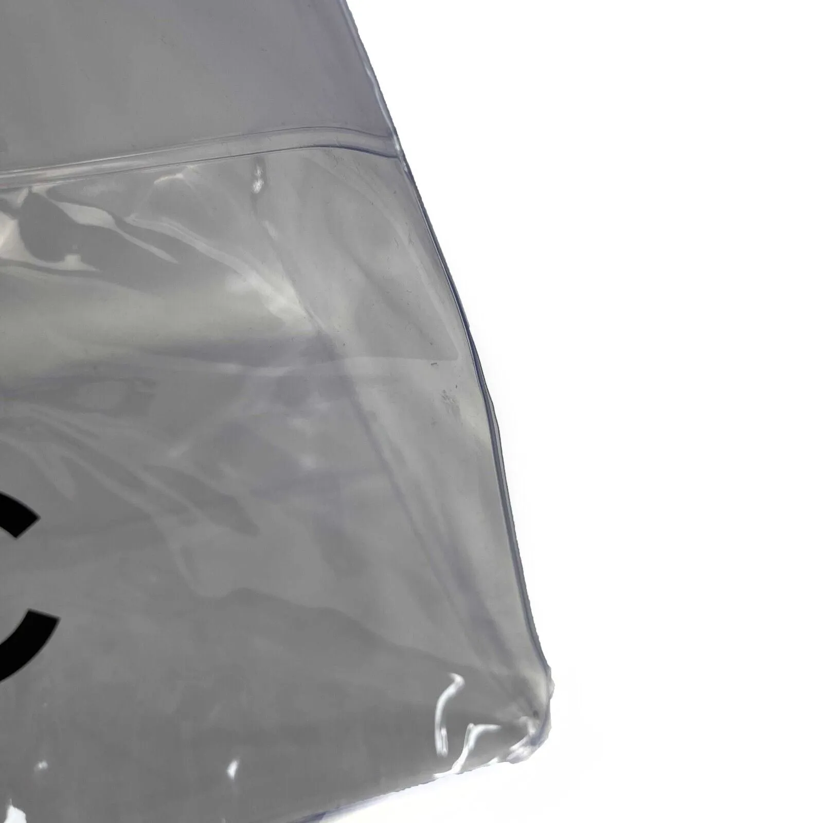 CHANEL PVC Shopping Clear CC Tote RARE