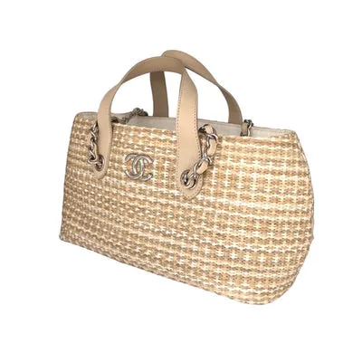 Chanel Straw Rattan Tote