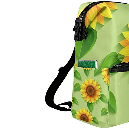 Colourlife Vivid Sunflowers Stylish Casual Shoulder Backpacks Laptop School Bags Travel