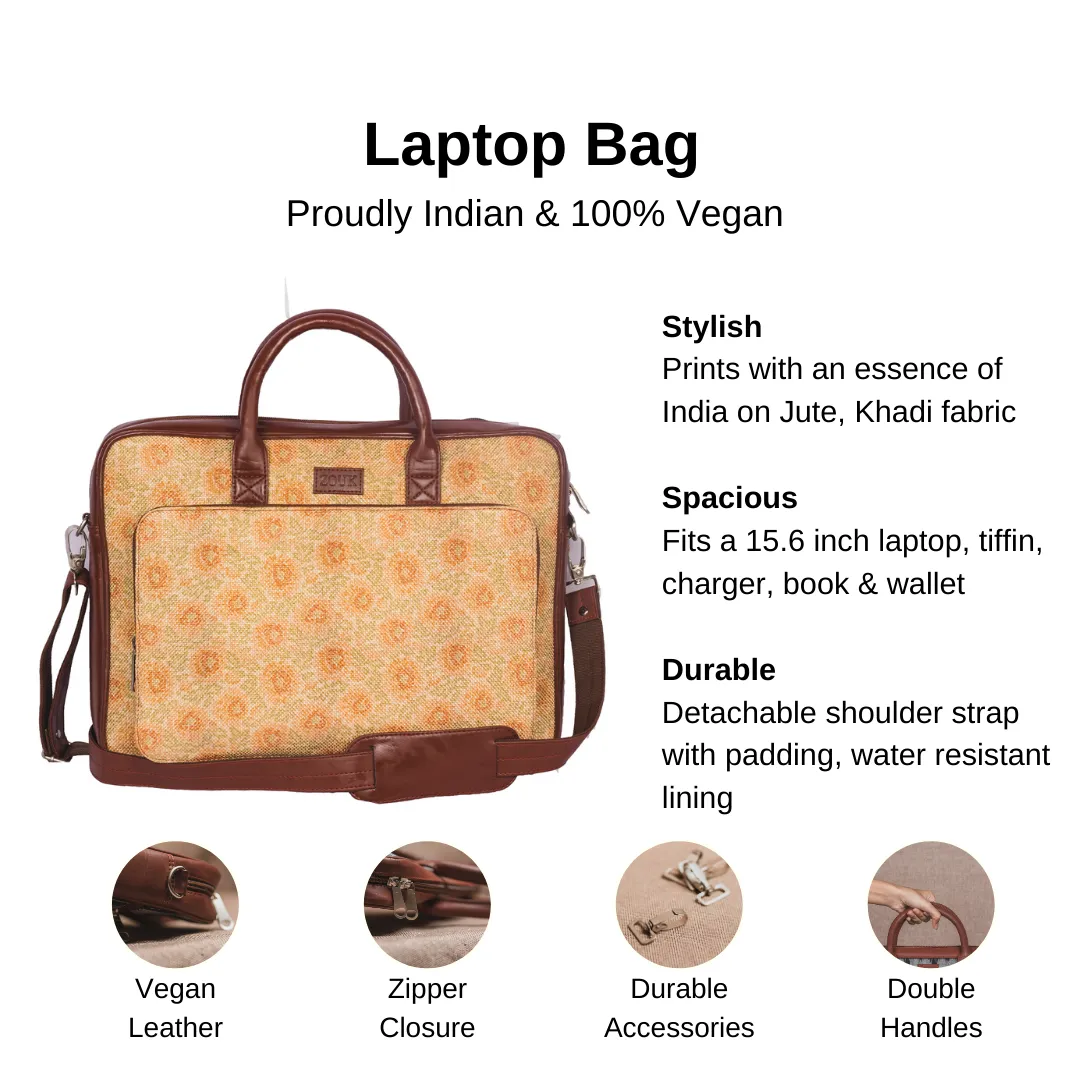 Daisybush - Laptop Bag & Chain Wallet Combo