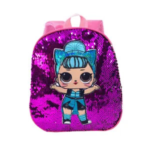 Disco Doll Sequins Mini Backpack - Purple