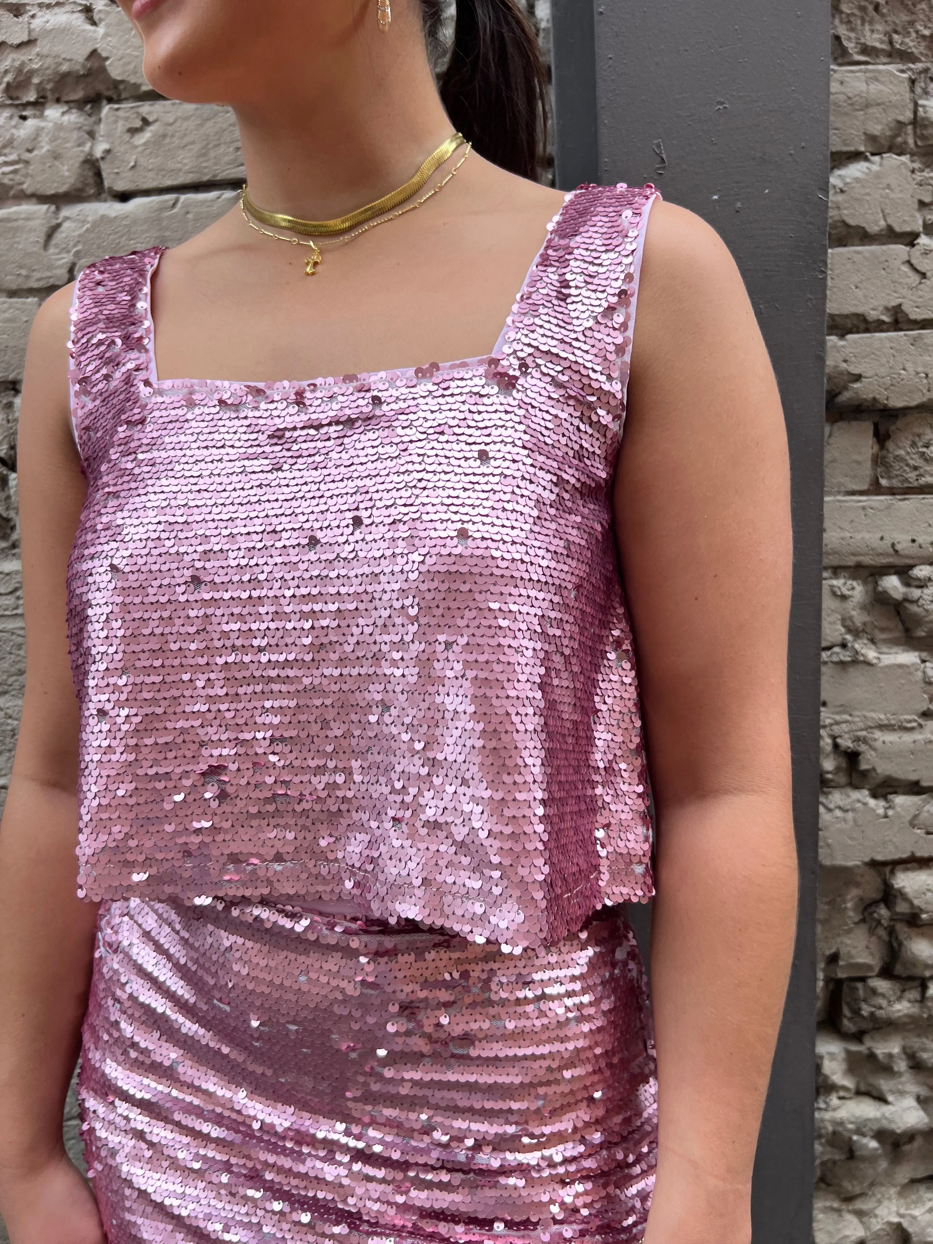 DISCO QUEEN SEQUIN TOP
