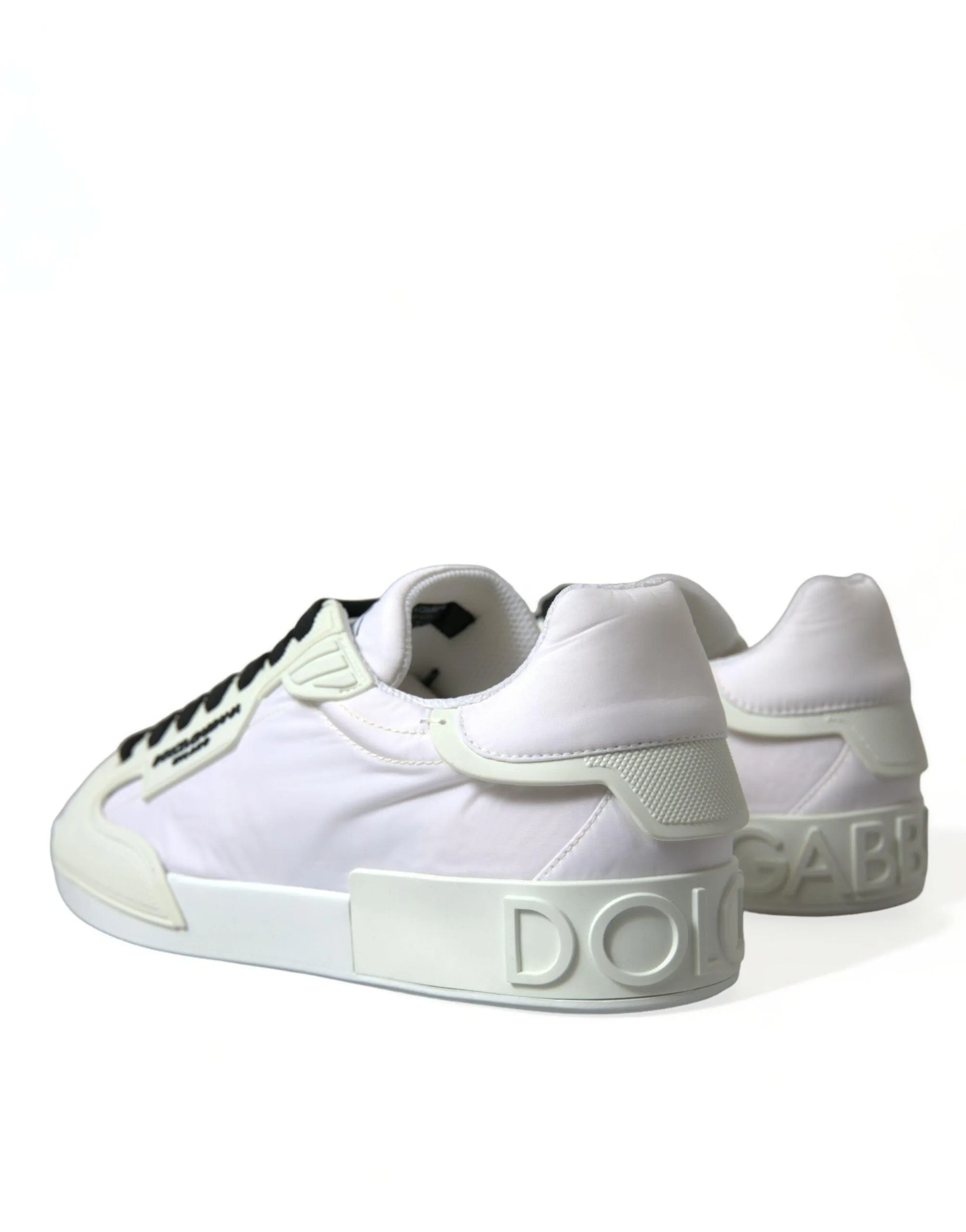 Dolce & Gabbana White PORTOFINO Low Top Sneakers Shoes