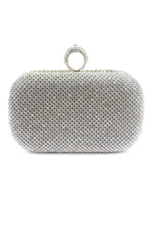 Fascinating Rhinestone With Glitter Adjustable Clutches