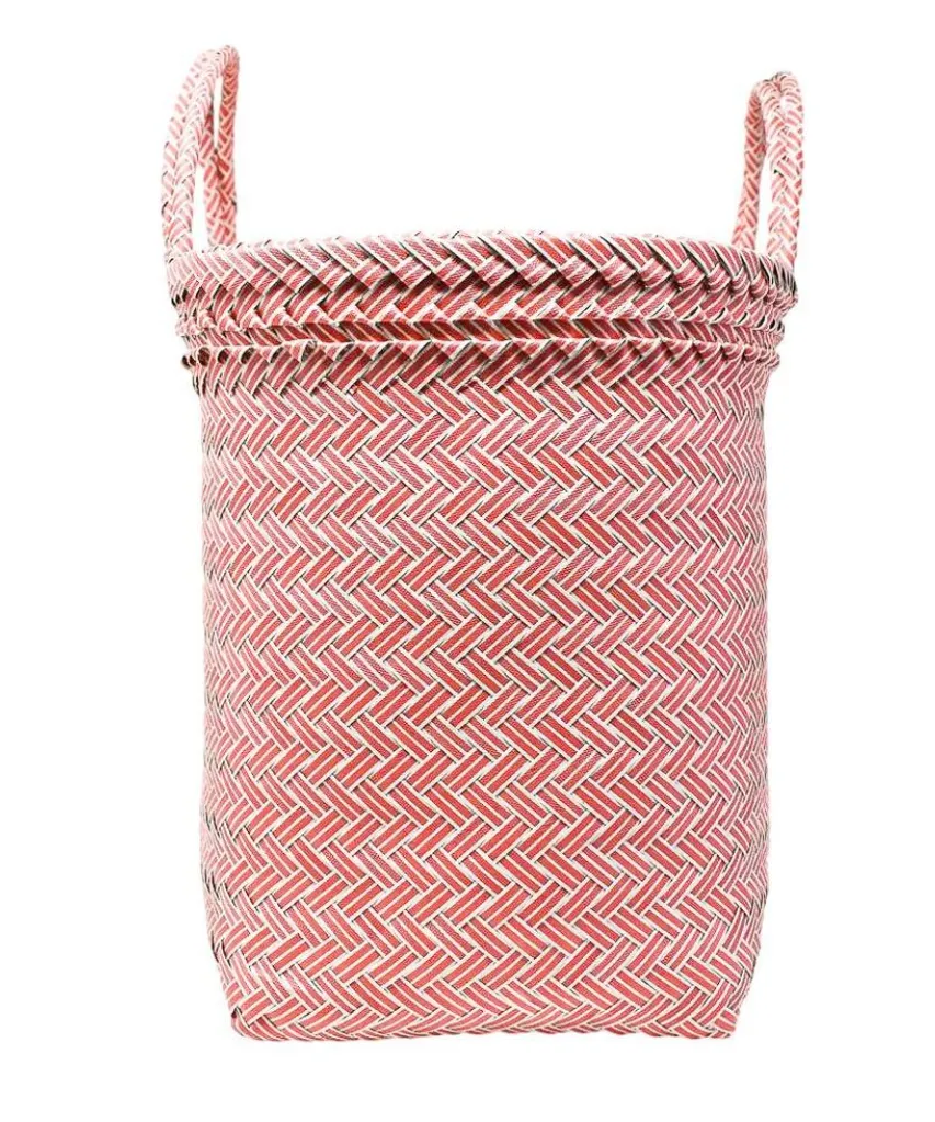 FINAL SALE - Maisy Tote in Pink and White