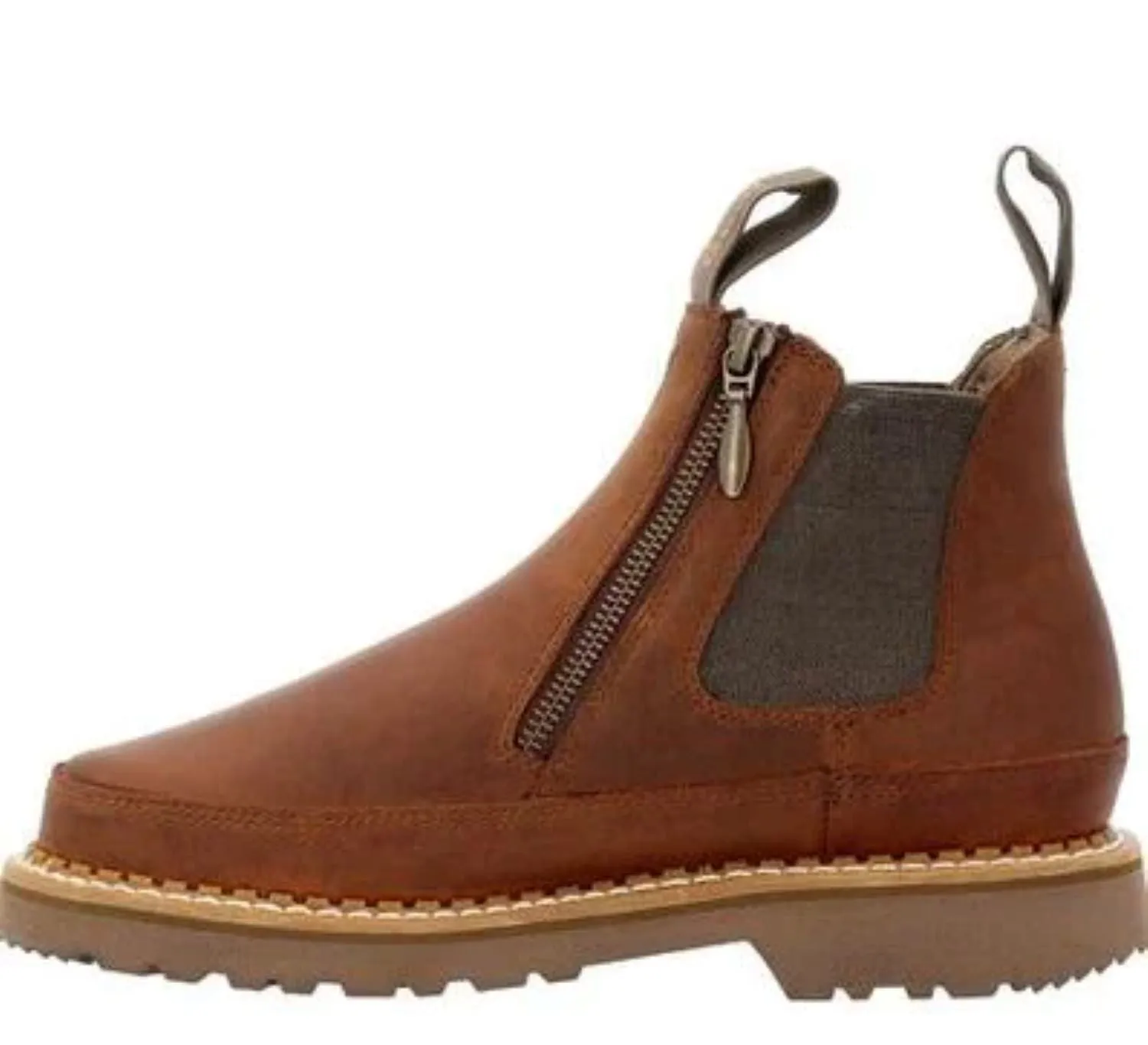 Georgia Boot Women's Side Zip 5" Slip Resistant Chelsea Romeo Boot