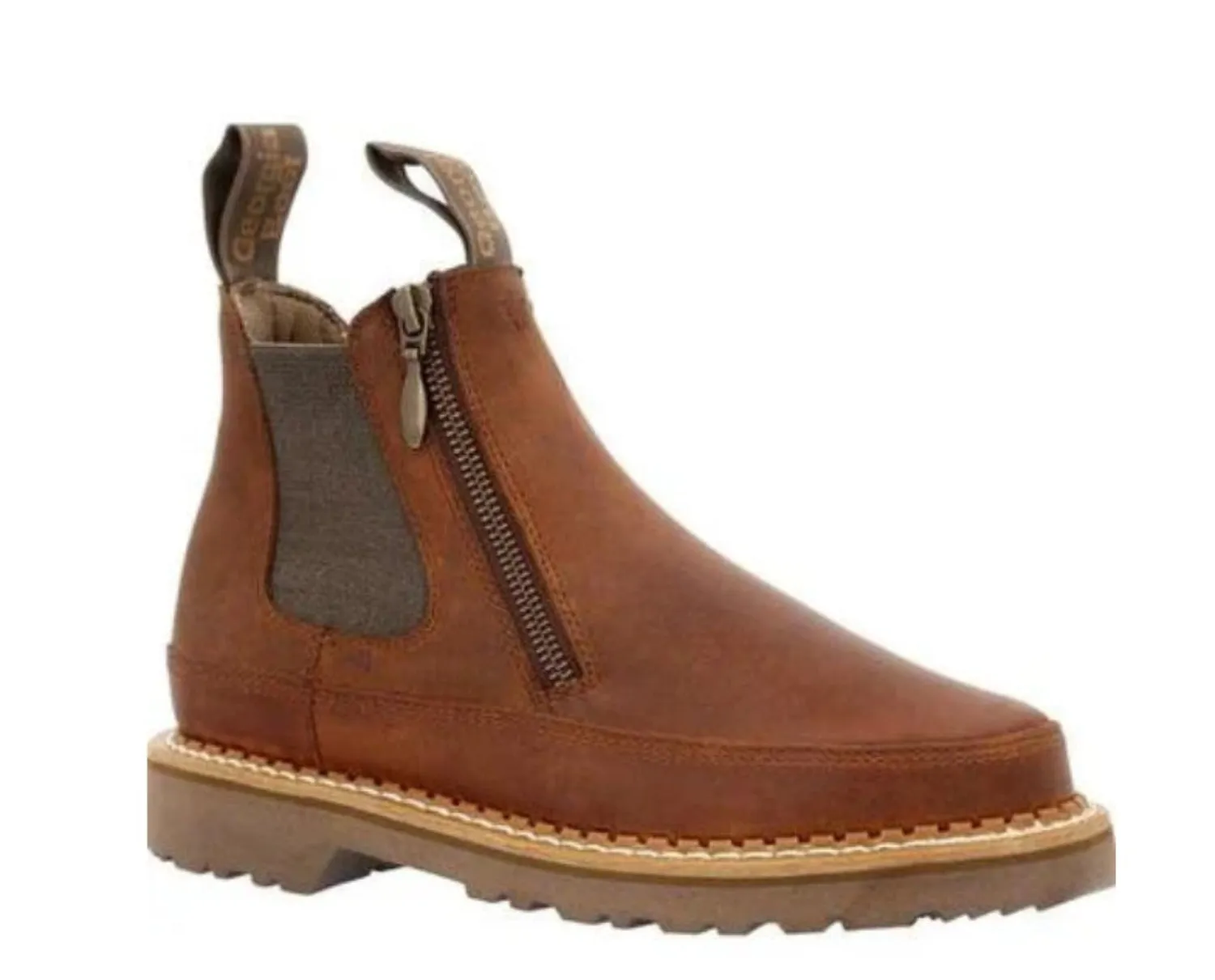 Georgia Boot Women's Side Zip 5" Slip Resistant Chelsea Romeo Boot