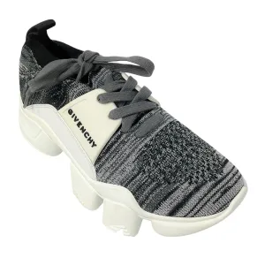 Givenchy Black / White Jaw Knit Low Top Sneakers