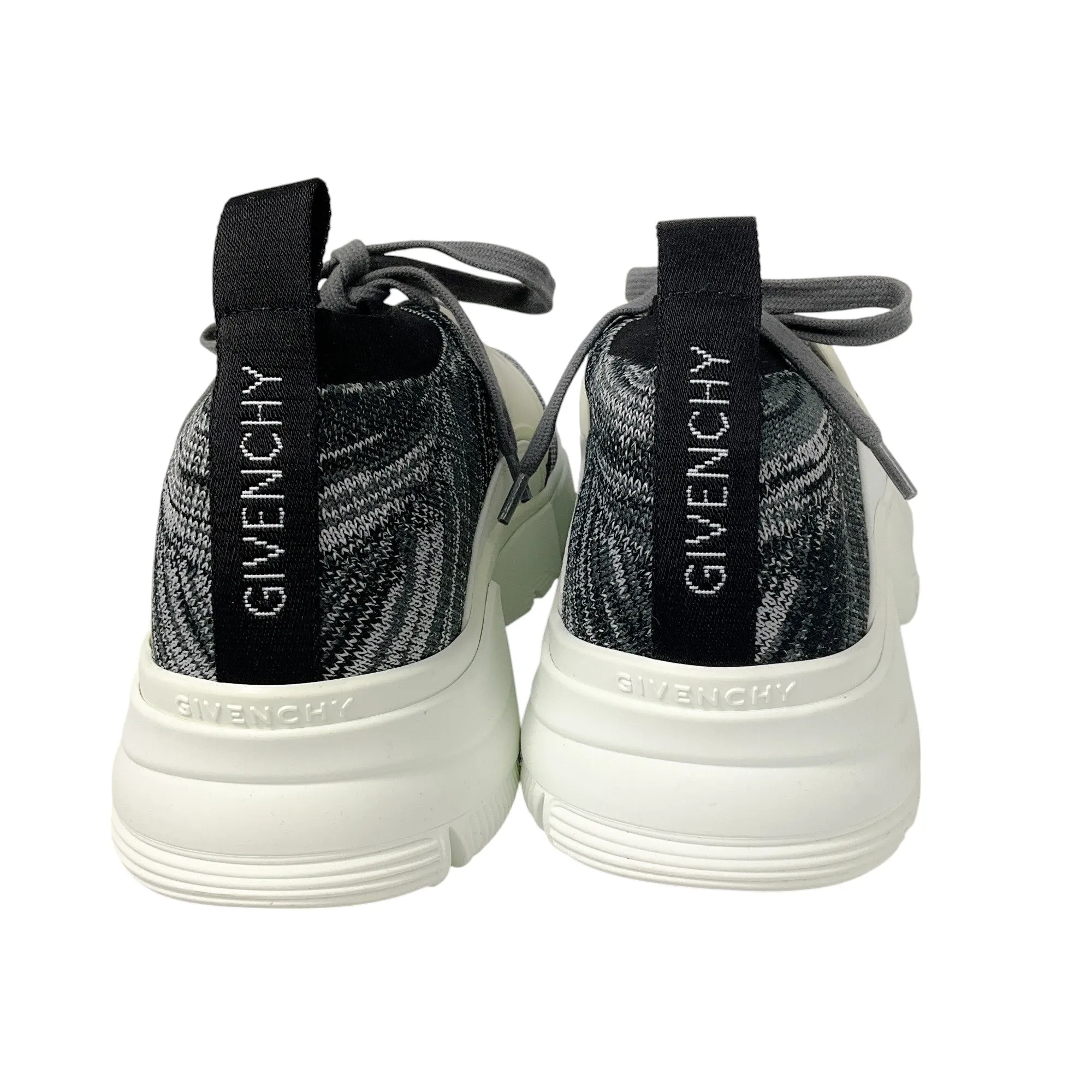 Givenchy Black / White Jaw Knit Low Top Sneakers