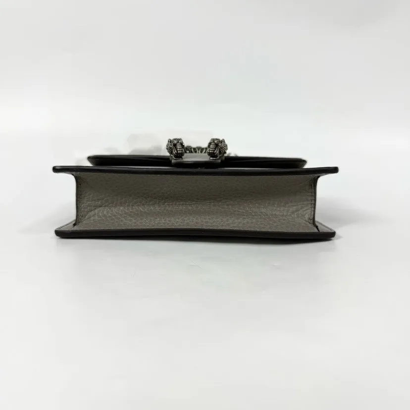 Gucci Dionysus Gray Leather Wallet 16x10cm Full Set