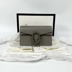 Gucci Dionysus Gray Leather Wallet 16x10cm Full Set