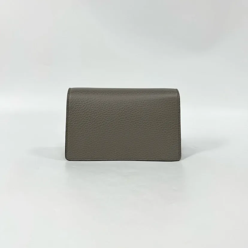 Gucci Dionysus Gray Leather Wallet 16x10cm Full Set