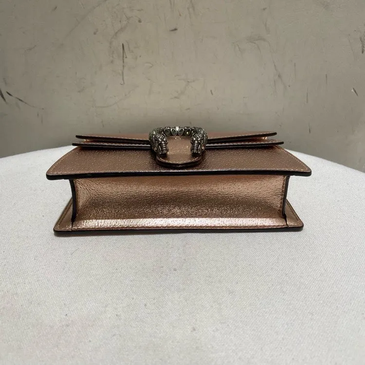 Gucci Dionysus Mini Chain Shoulder Bag Metallic Pink