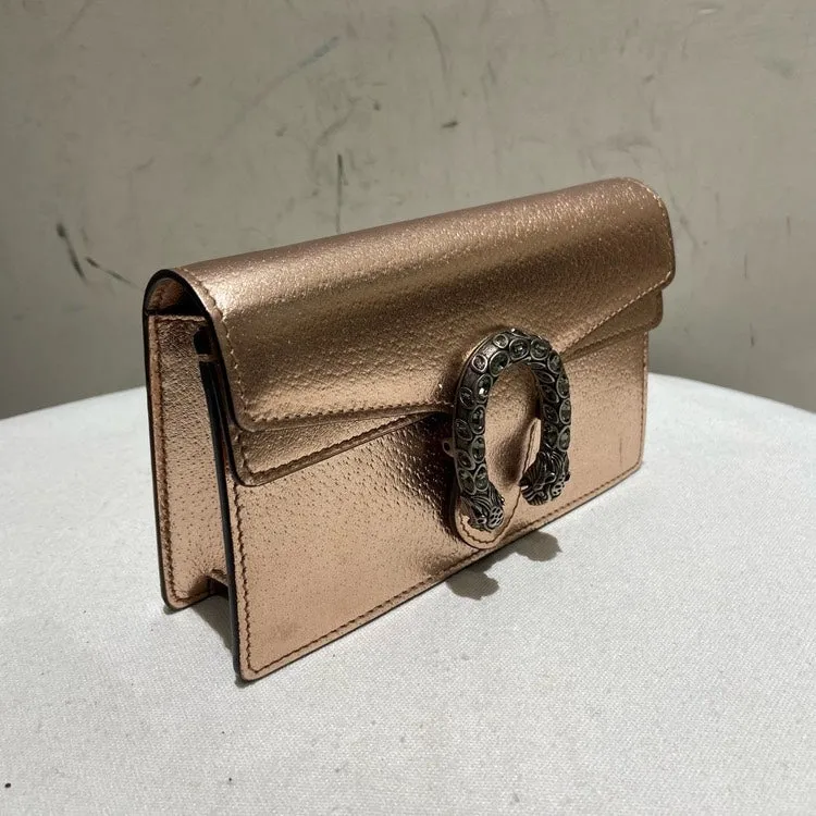 Gucci Dionysus Mini Chain Shoulder Bag Metallic Pink