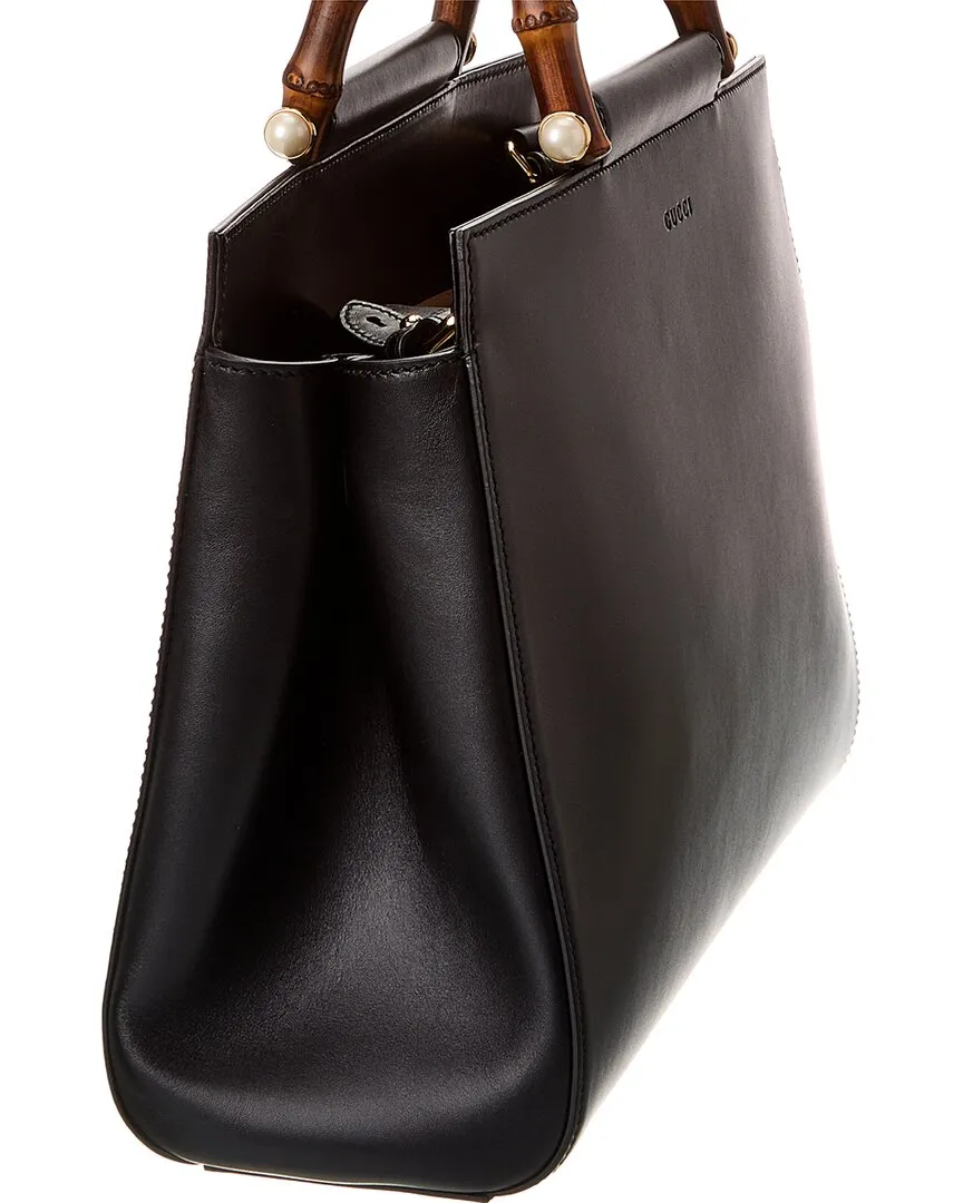 Gucci Nymphea Leather Top Handle Tote