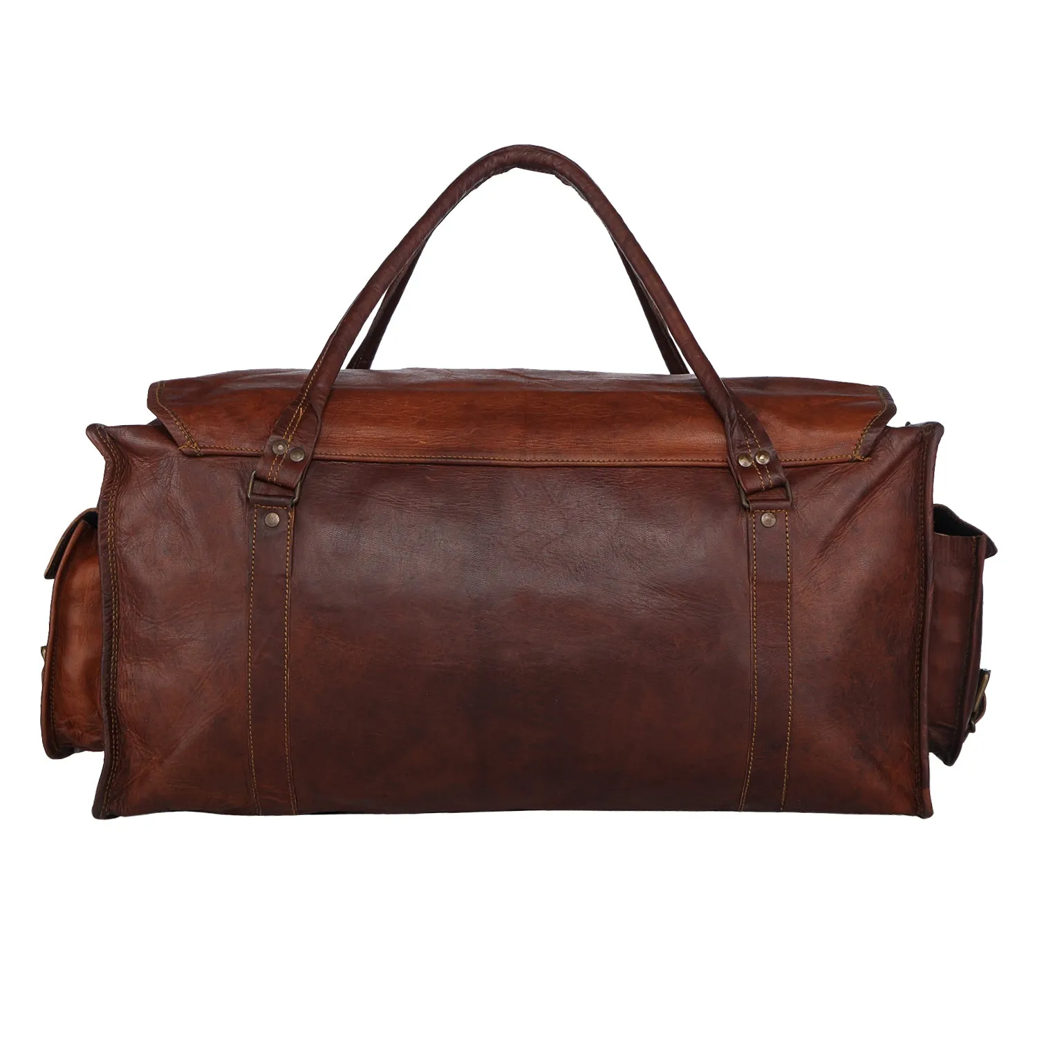Handmade Leather Duffle Bag