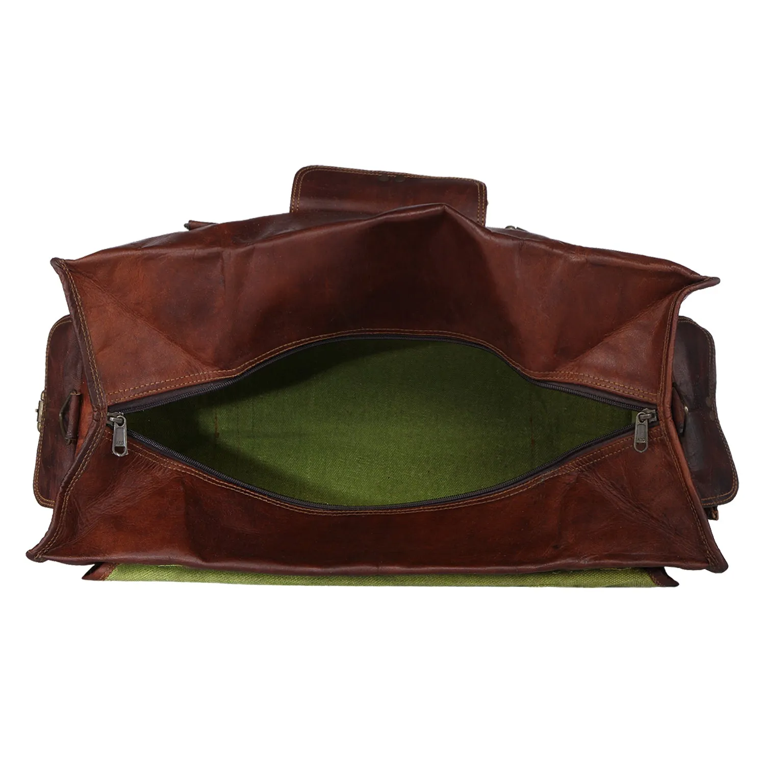 Handmade Leather Duffle Bag