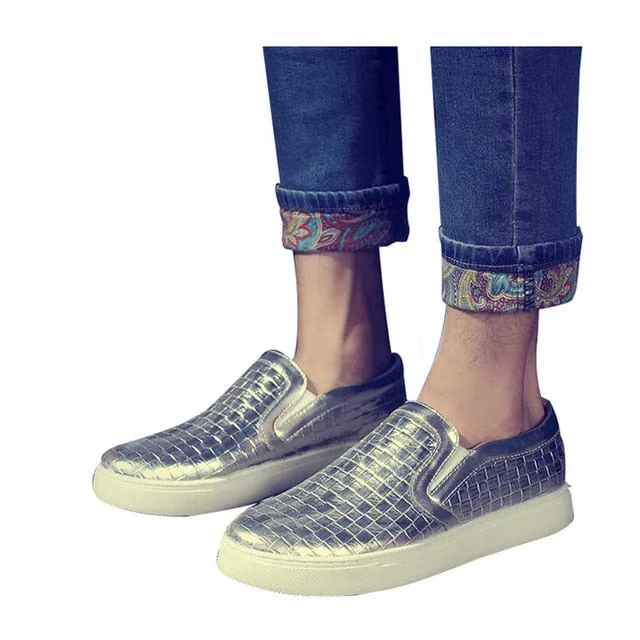 HEE GRAND Men Plaited  Slip-on Casual Shoes