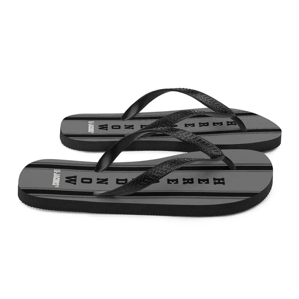 Here and Now Unisex Flip-Flops Sandals - Grey
