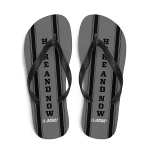 Here and Now Unisex Flip-Flops Sandals - Grey