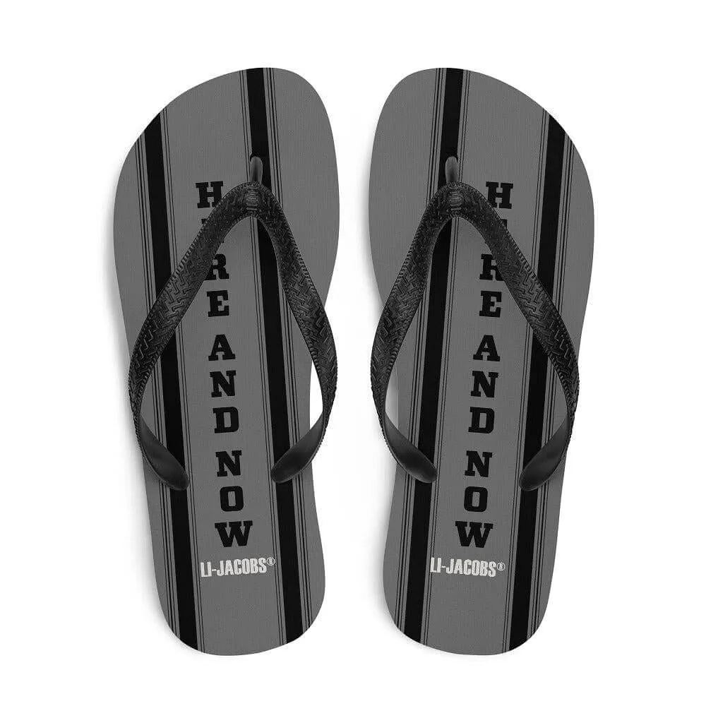 Here and Now Unisex Flip-Flops Sandals - Grey