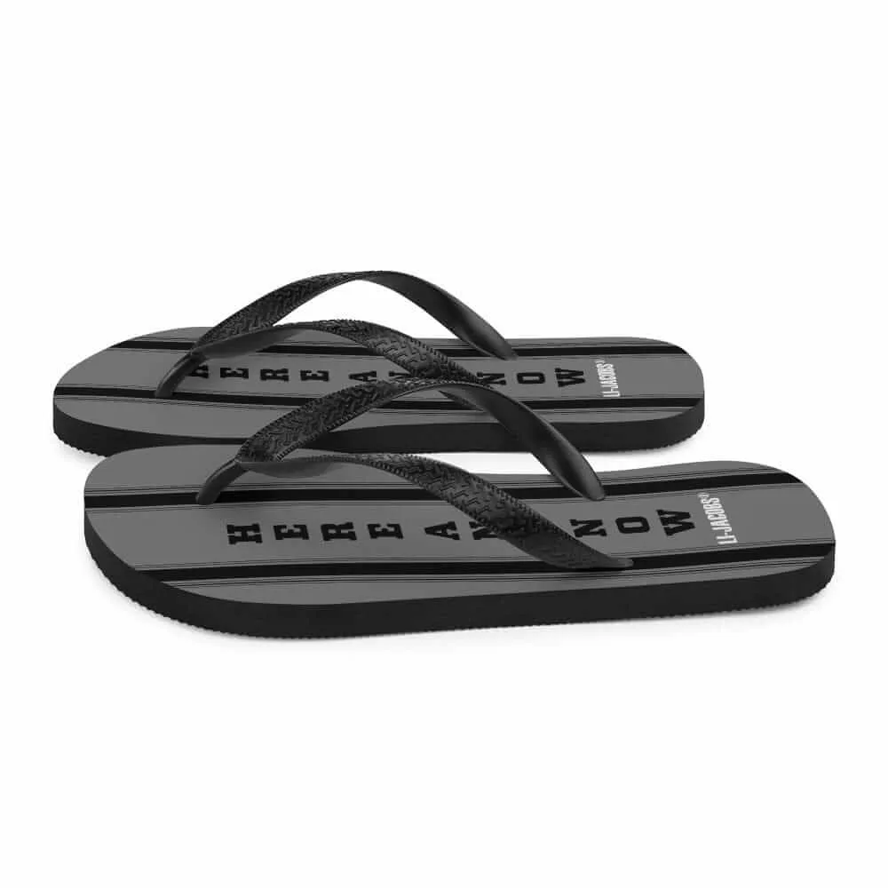 Here and Now Unisex Flip-Flops Sandals - Grey